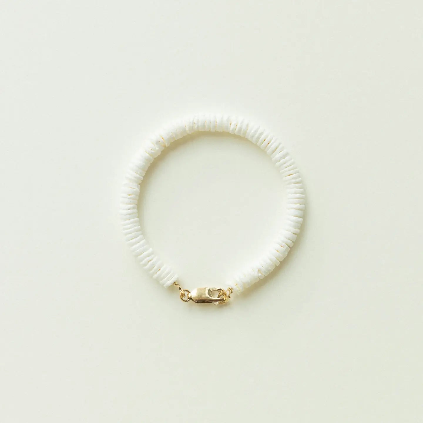 Amelie - Beachy White Beaded Bracelet