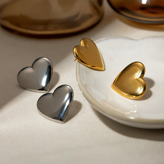 Heart Stud Earrings